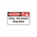 danger-steel-toe-boots-required Sign | 24" x 36" | 030 Magnetic
