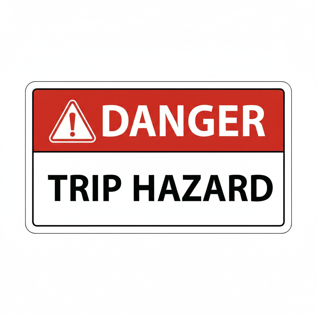 danger-trip-hazard Sign | 24" x 36" | 030 Magnetic
