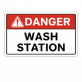 danger-wash-station Sign | 24" x 36" | 030 Magnetic