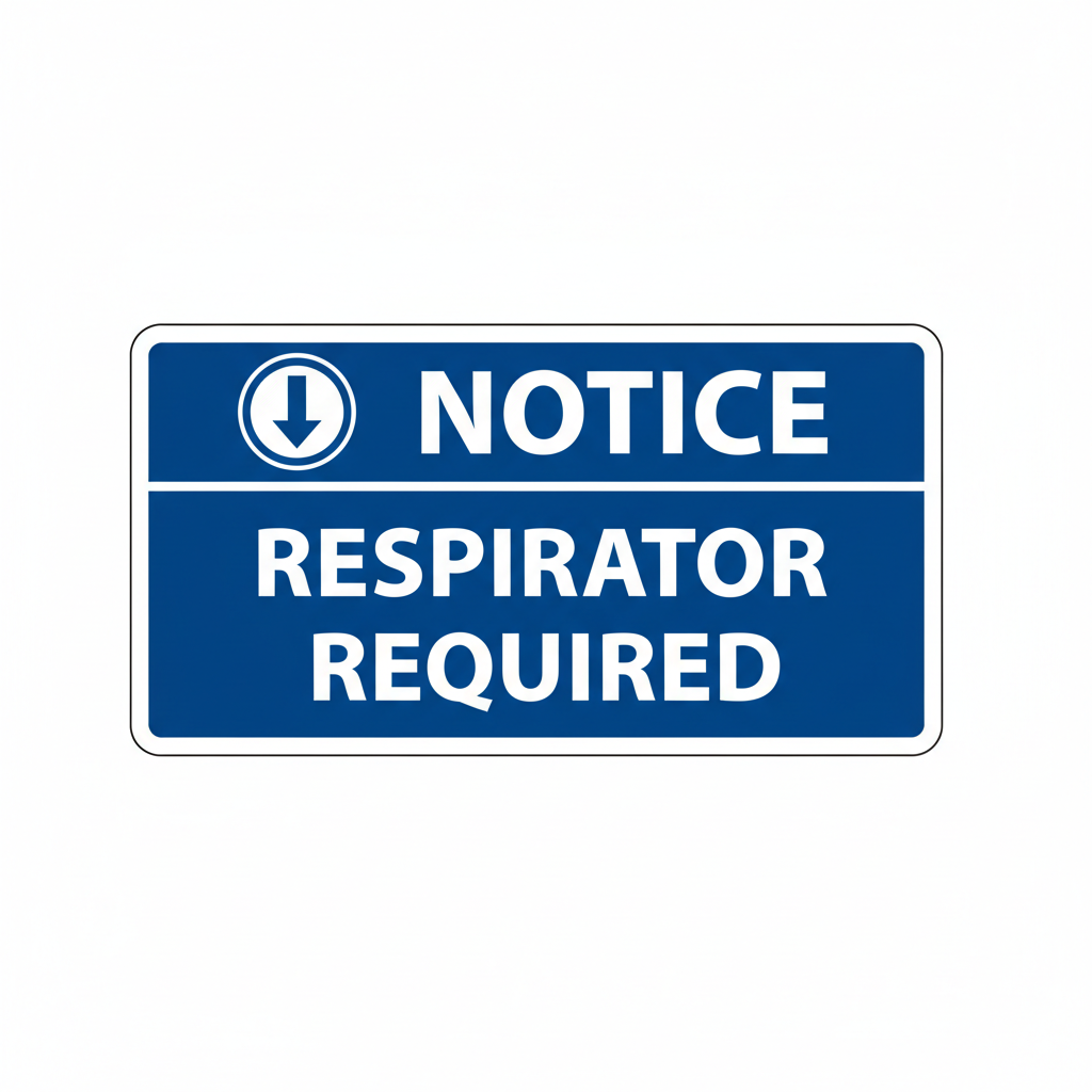 notice-respirator-required Sign | 24" x 36" | 030 Magnetic