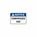 notice-compressed-gas Sign | 24" x 36" | 030 Magnetic