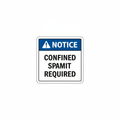 notice-confined-space-permit Sign | 24" x 36" | 030 Magnetic