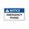 notice-emergency-phone Sign | 24" x 36" | 030 Magnetic