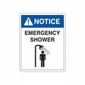 notice-emergency-shower Sign | 24" x 36" | 030 Magnetic