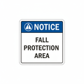 notice-fall-protection-area Sign | 24" x 36" | 030 Magnetic