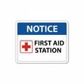 notice-first-aid-station Sign | 24" x 36" | 030 Magnetic