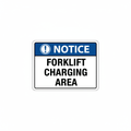 notice-forklift-charging-area Sign | 24" x 36" | 030 Magnetic