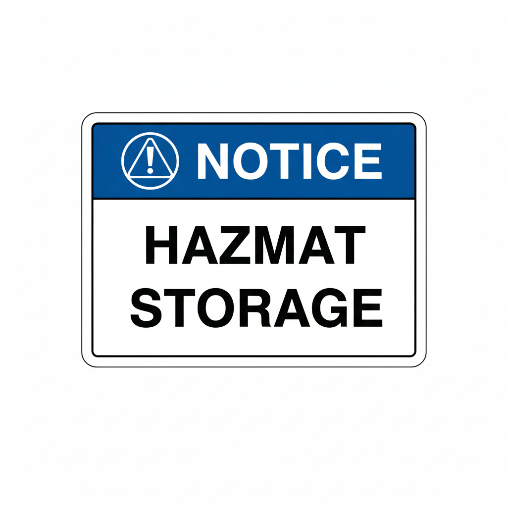notice-hazmat-storage Sign | 24" x 36" | 030 Magnetic