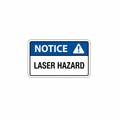 notice-laser-hazard Sign | 24" x 36" | 030 Magnetic