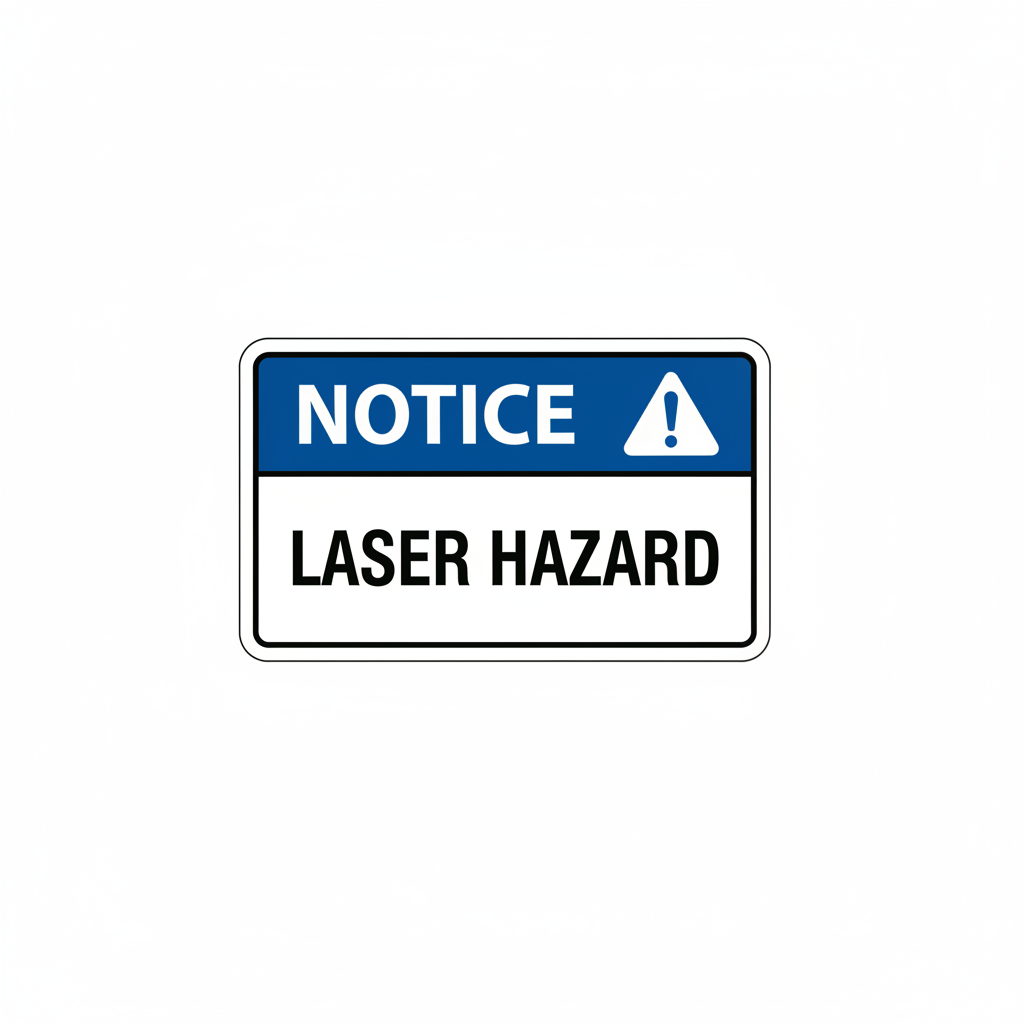 notice-laser-hazard Sign | 24" x 36" | 030 Magnetic