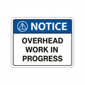 notice-overhead-work Sign | 24" x 36" | 030 Magnetic
