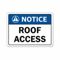 notice-roof-access Sign | 24" x 36" | 030 Magnetic