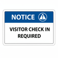 notice-visitor-check-in Sign | 24" x 36" | 030 Magnetic
