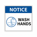 notice-wash-hands Sign | 24" x 36" | 030 Magnetic