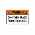 warning-confined-space-permit Sign | 24" x 36" | 030 Magnetic