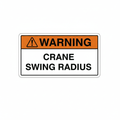 warning-crane-swing-radius Sign | 24" x 36" | 030 Magnetic