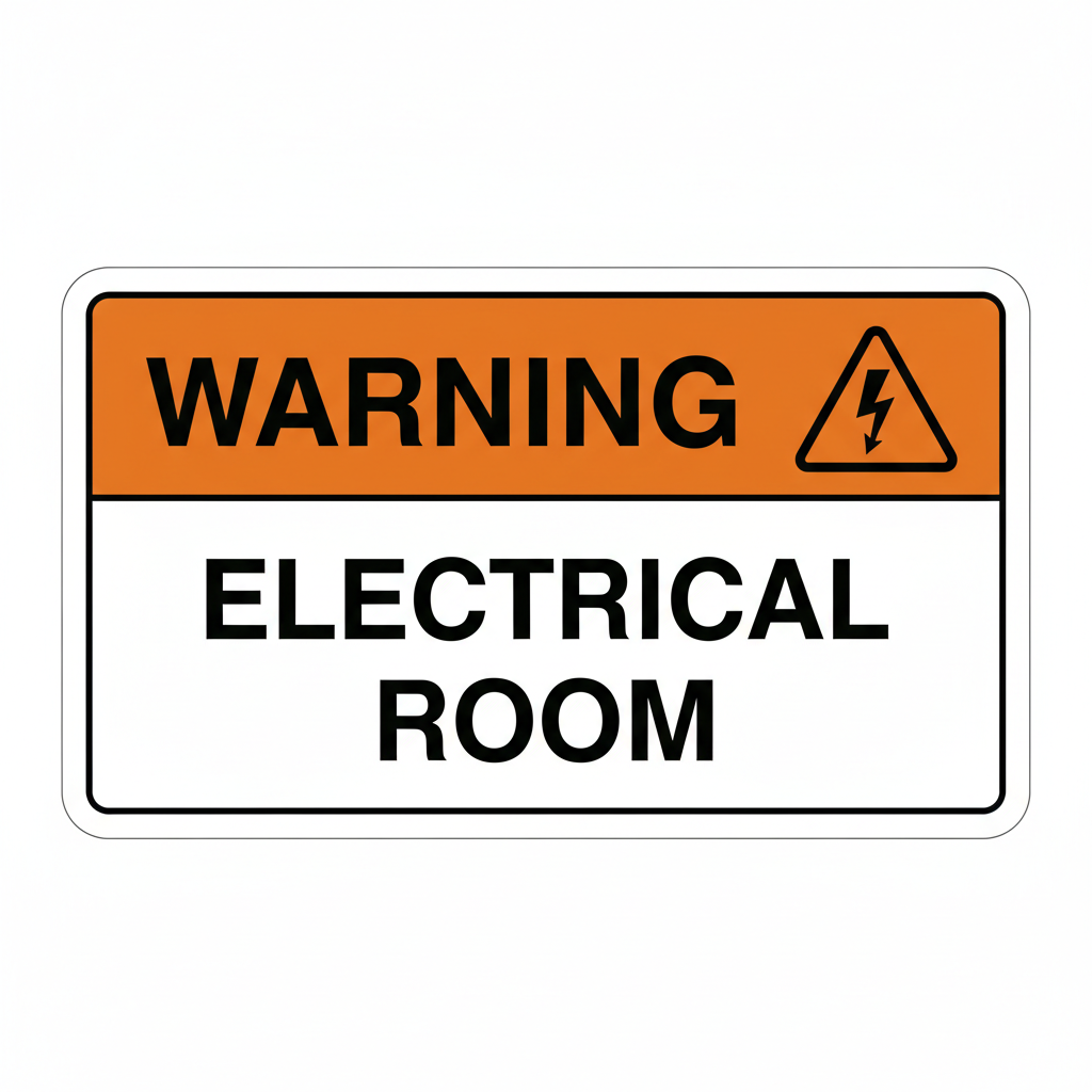 warning-electrical-room Sign | 24" x 36" | 030 Magnetic