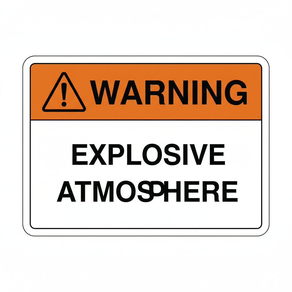 warning-explosive-atmosphere Sign | 24" x 36" | 030 Magnetic