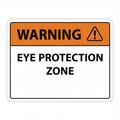 warning-eye-protection-zone Sign | 24" x 36" | 030 Magnetic