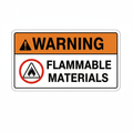 warning-flammable-materials Sign | 24" x 36" | 030 Magnetic