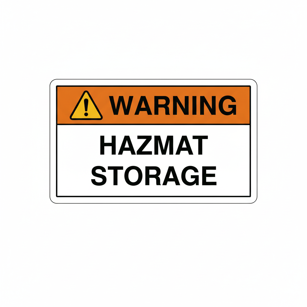 warning-hazmat-storage Sign | 24" x 36" | 030 Magnetic
