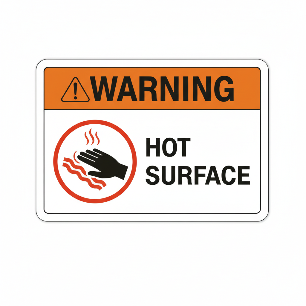 warning-hot-surface Sign | 24" x 36" | 030 Magnetic