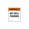 warning-no-cell-phones Sign | 24" x 36" | 030 Magnetic