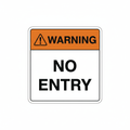 warning-no-entry Sign | 24" x 36" | 030 Magnetic