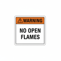 warning-no-open-flames Sign | 24" x 36" | 030 Magnetic