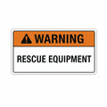 warning-rescue-equipment Sign | 24" x 36" | 030 Magnetic
