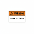 warning-sprinkler-control Sign | 24" x 36" | 030 Magnetic